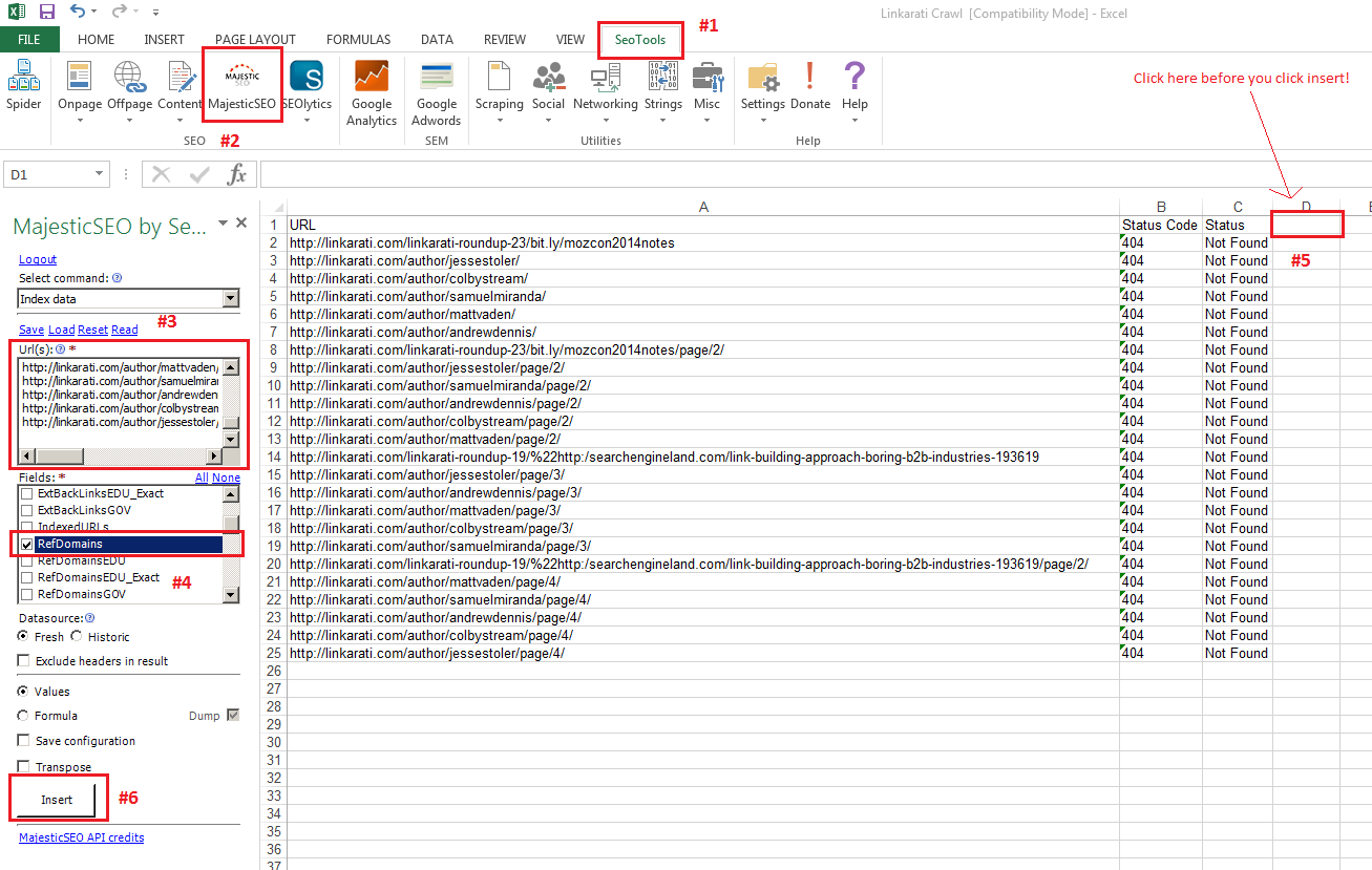 404 link reclamation with beam us up s free unlimited seo crawler
