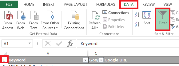 NSC ALA data filter