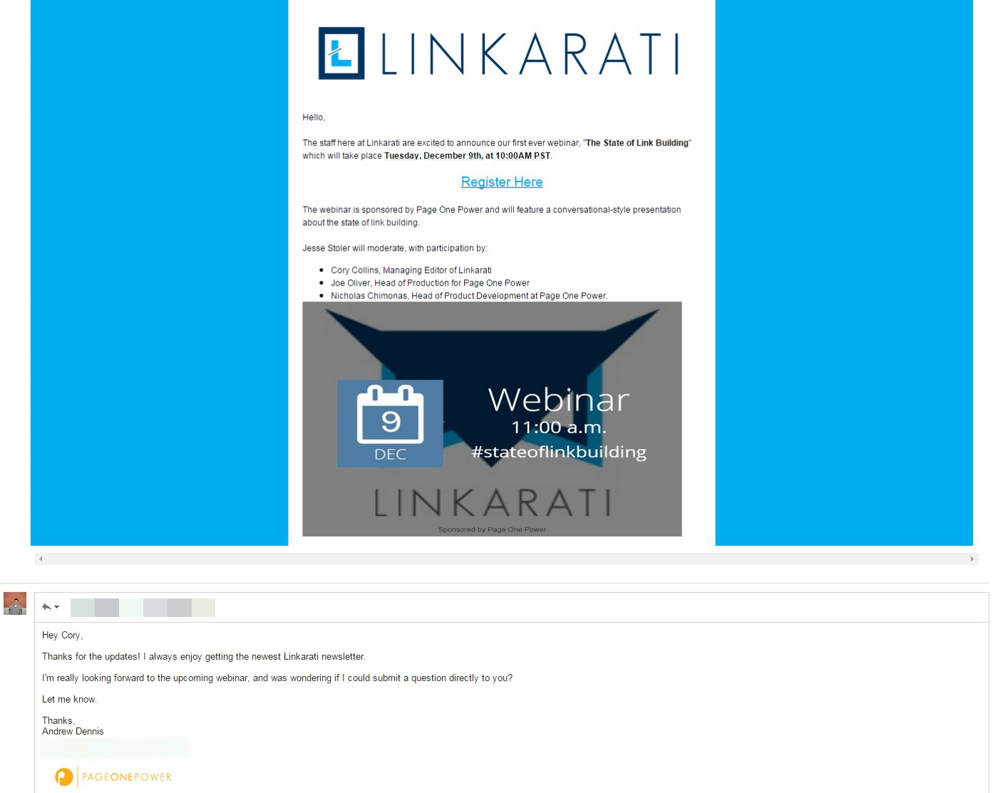 Linkarati newsletter