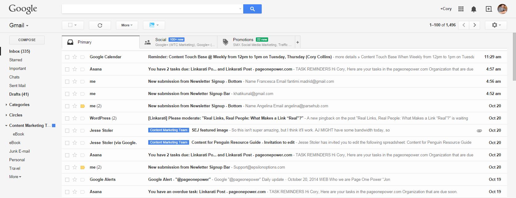 Gmail inbox