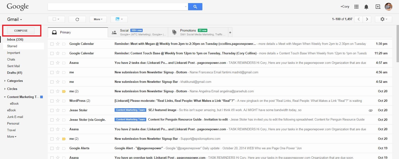 Gmail compose new