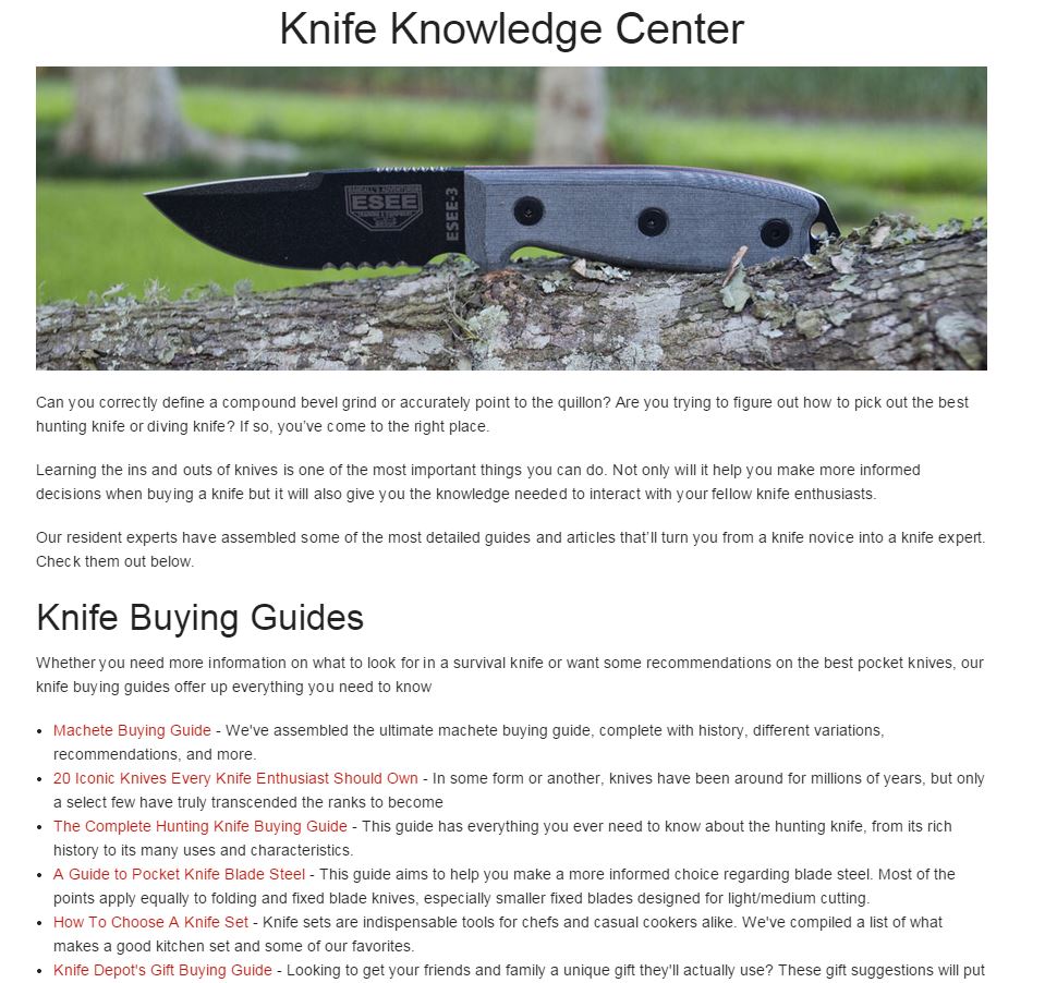 Knife Knowledge Center