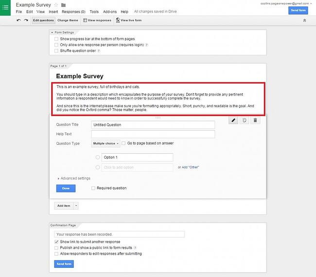 How To Create A Free Survey With Google Docs Tutorial Tuesday