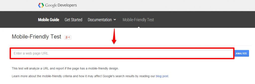 Google Tool Homepage URL Box