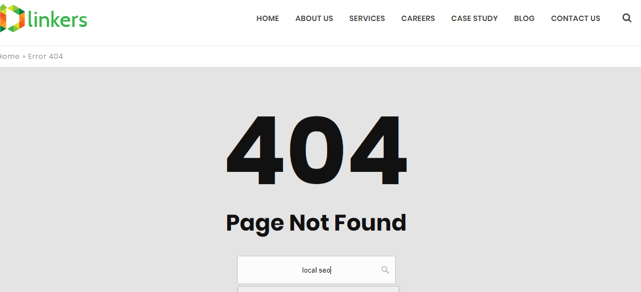 404 page search tab