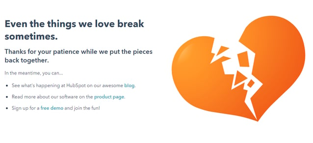 Hubspot 404 page