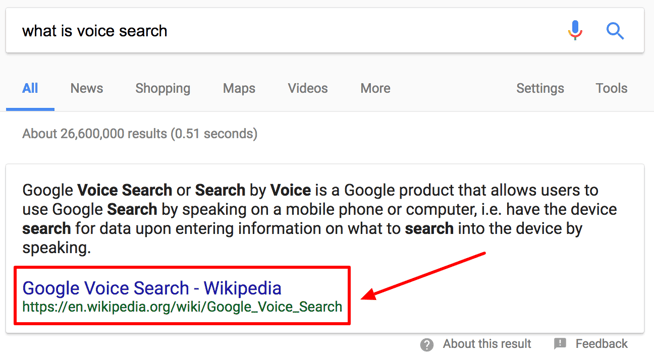 What is voice search