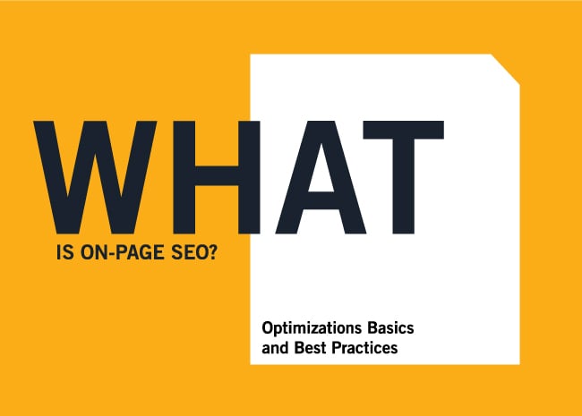 What is on-page SEO