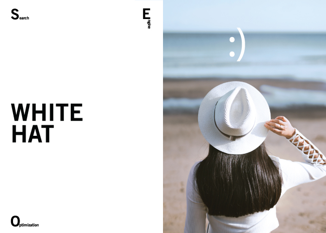 white hat SEO woman
