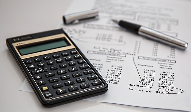 Calculator and receipt image