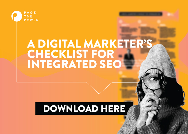 Digital markerer's checklist integrated SEO Feature