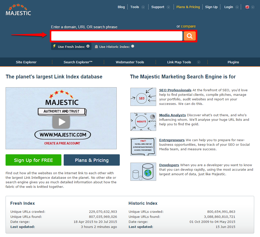 Majestic_Homepage_Search_Box