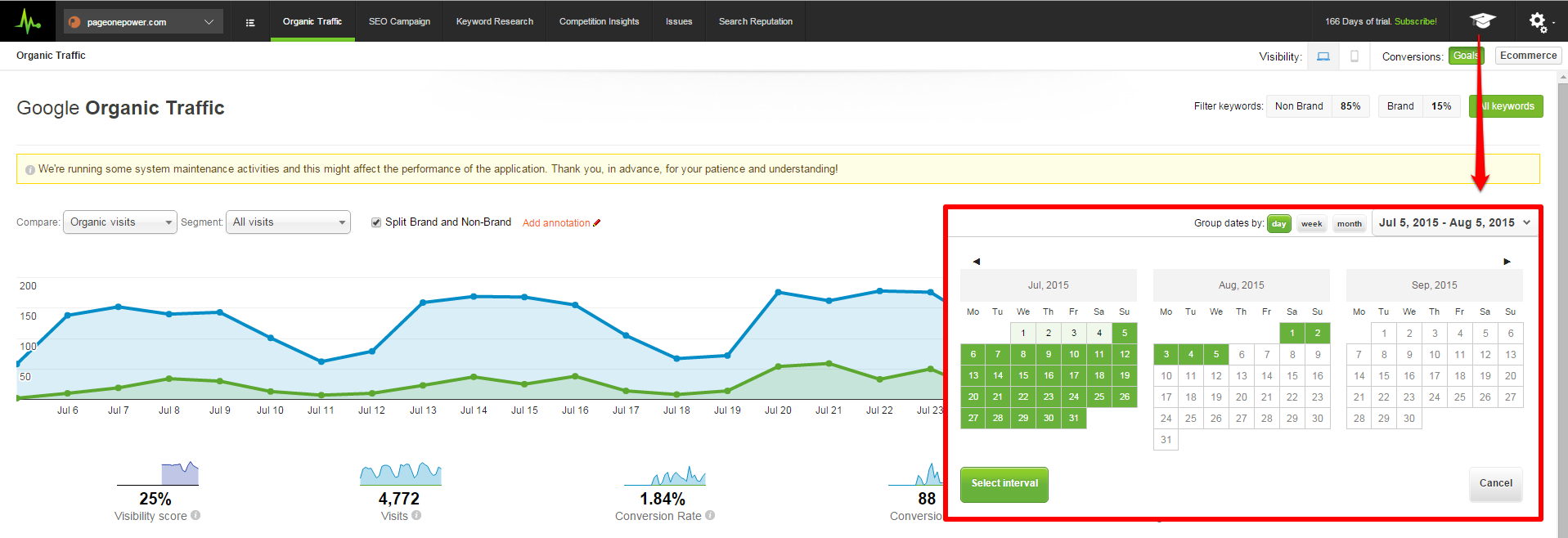 Organic_Traffic_Date_Ranges_Drop_Down